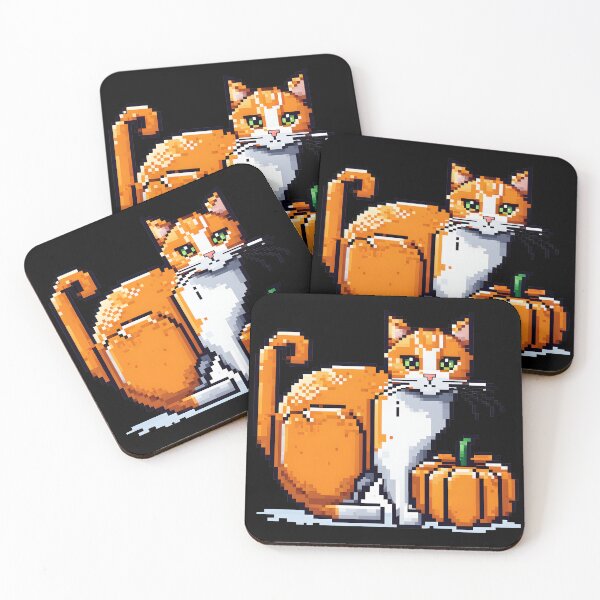Item preview, Kitty and Pumpkin Halloween designed and sold by bethdaydreamzz.