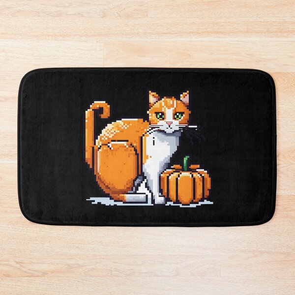 Item preview, Kitty and Pumpkin Halloween designed and sold by bethdaydreamzz.