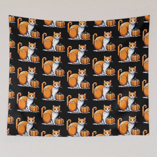 Item preview, Kitty and Pumpkin Halloween designed and sold by bethdaydreamzz.
