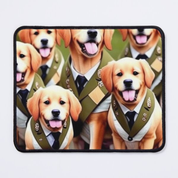 Item preview, The Gold Scouts - Golden Retriever Boy/Girl Scouts Army designed and sold by trenchbalence.