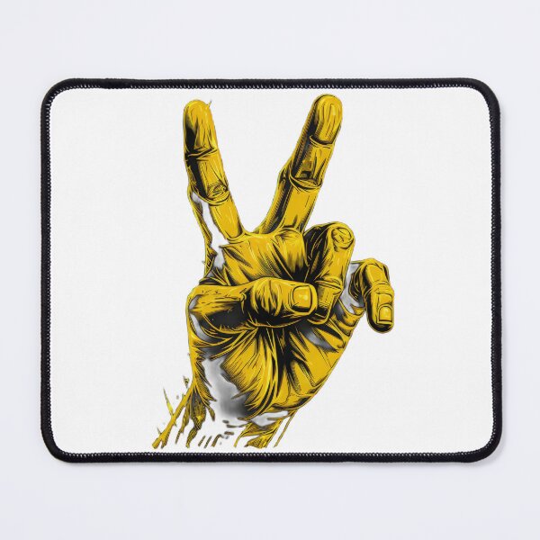 Item preview, Peace sign hand images convey harmony, unity and positivity universally designed and sold by emaga.
