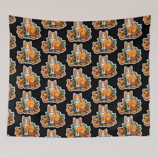 Item preview, Pumpkin Kitty Halloween designed and sold by bethdaydreamzz.