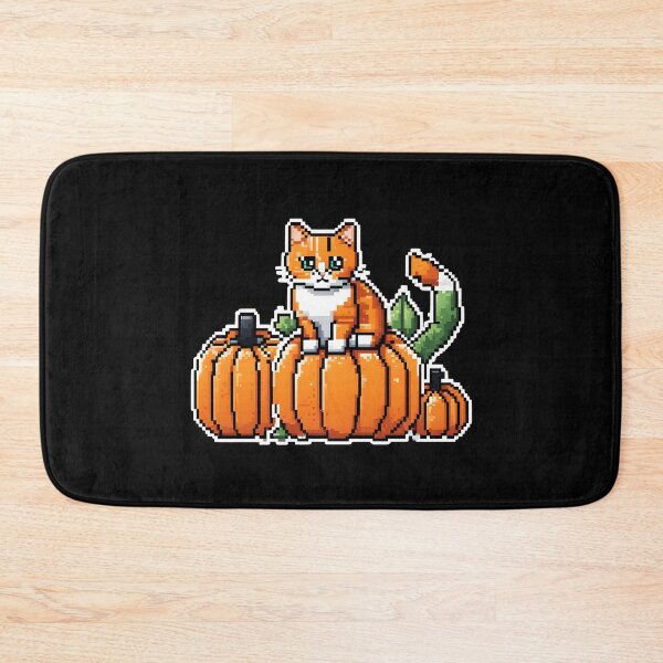 Item preview, Kitty and Pumpkins Halloween Fall!  designed and sold by bethdaydreamzz.