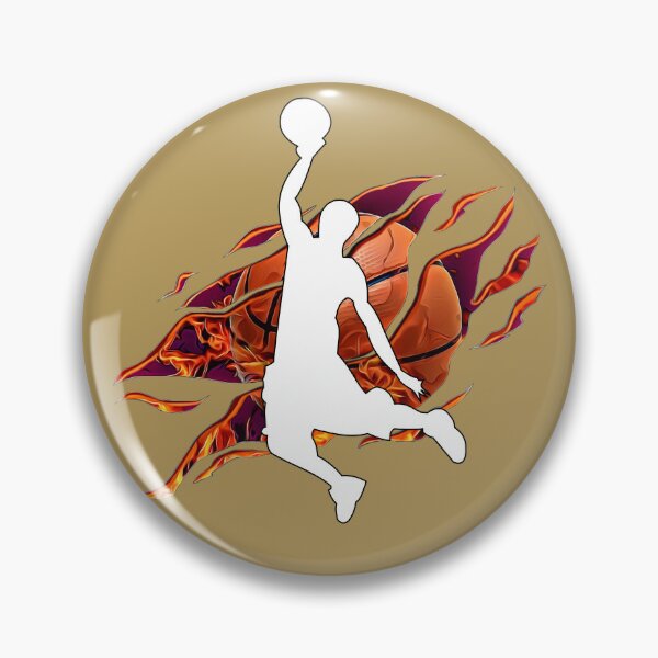 Item preview, Dunk Fire - Basketball Dunk (Metallic Gold) designed and sold by RoseCandi.