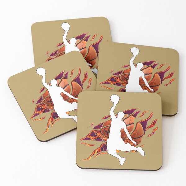Item preview, Dunk Fire - Basketball Dunk (Metallic Gold) designed and sold by RoseCandi.