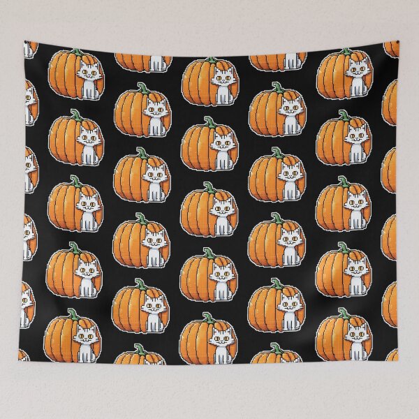 Item preview, Little Autum Kitty and Pumpkin designed and sold by bethdaydreamzz.