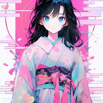 Manga Anime Girls Japanese Kimono Matte finish Poster Paper Print -  Animation & Cartoons posters in India - Buy art, film, design, movie,  music, nature and educational paintings/wallpapers at Flipkart.com