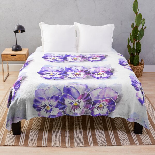 Item preview, purple pansy violet blooms designed and sold by AlissaSko.