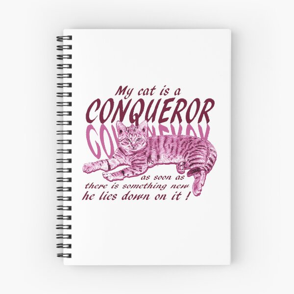 Item preview, Conquering cat - pink colorized version, text in english designed and sold by SylvieG18.