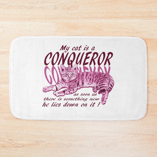 Item preview, Conquering cat - pink colorized version, text in english designed and sold by SylvieG18.