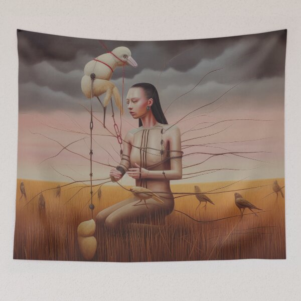 Item preview, A Young Woman w Birds on Mars designed and sold by Peter LOPEZ.
