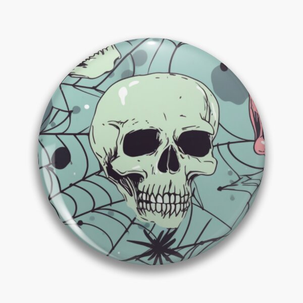 Item preview, Skulls And Cobwebs Pattern designed and sold by CuriousHeart.