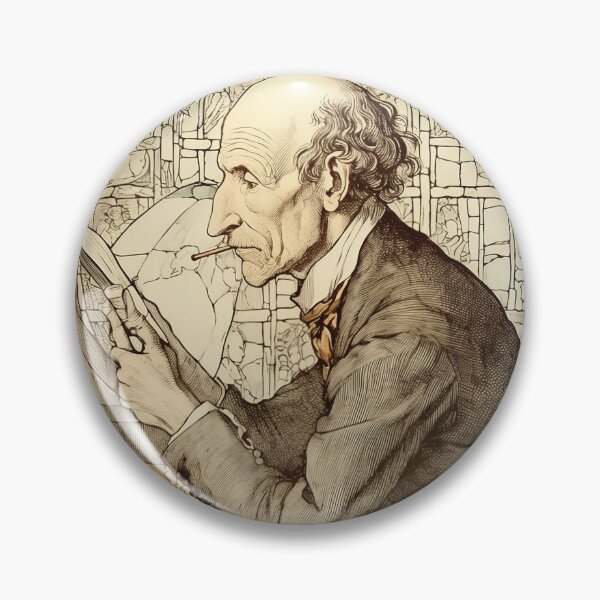 Item preview, John Stuart Mill designed and sold by ComicsFactory.