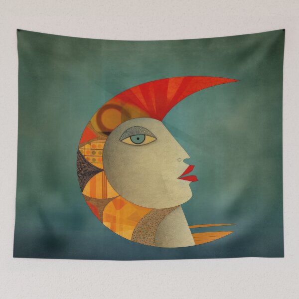 Item preview, Patchwork Woman in the Moon designed and sold by YoPedro.