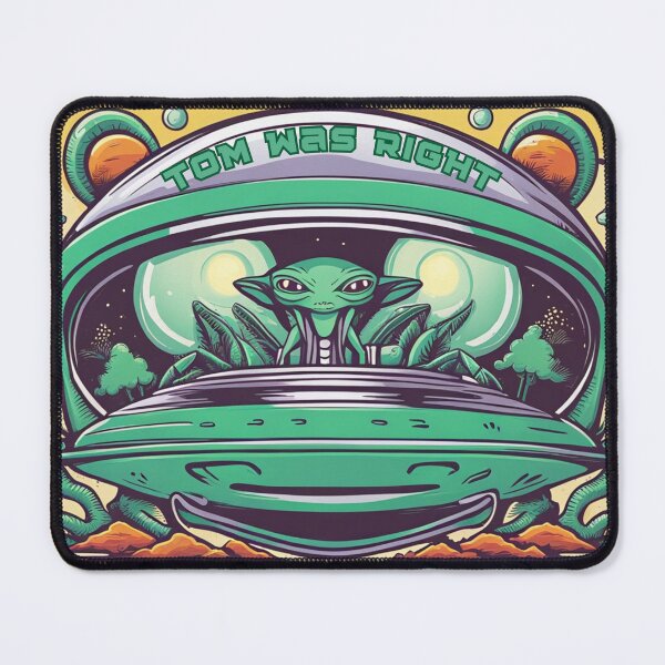 Item preview, Tom was right cool unique ufo and alien designed and sold by Frenchbullrufo.