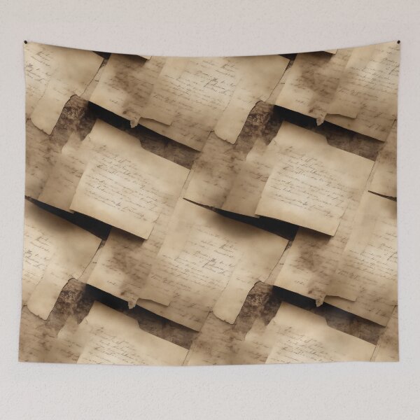 Item preview, Vintage Paper Pattern on aged Parchment designed and sold by JoanNinjaHen.