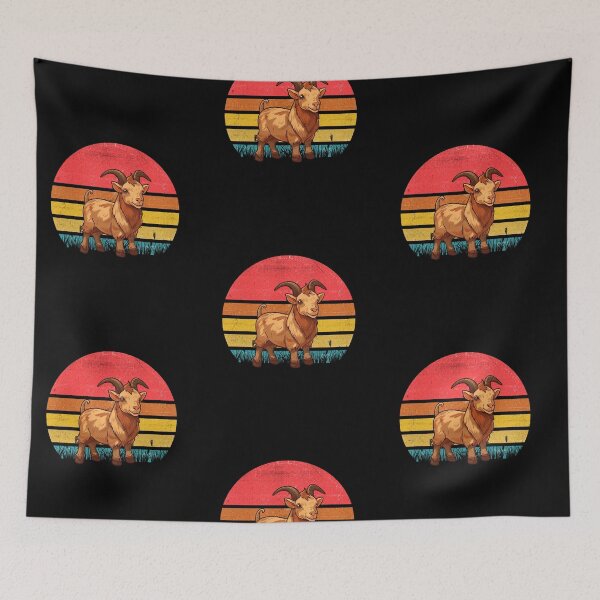 Item preview, Goat Vintage Retro Sunset designed and sold by rafaeltto.