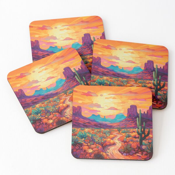 Item preview, Arizona Colorful Desert Kaleidoscope: Neo Fauvism Oasis designed and sold by Gsallicat.