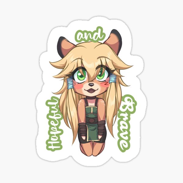 Hopeful and Brave Sticker