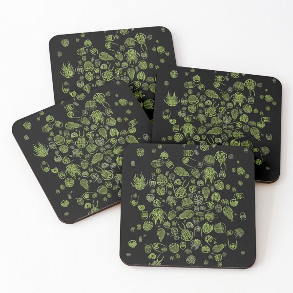 Item preview, Trilobite Pattern (oval, green & black) designed and sold by EmiliaMoscovich.