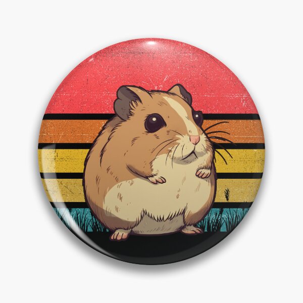 Item preview, Hamster Vintage Retro Sunset designed and sold by rafaeltto.