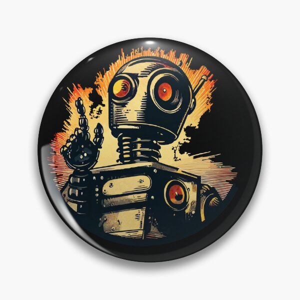 Item preview, Vintage Robot, Poster  Retro, old robot , coat of arms, classic designed and sold by MarcioCellos.
