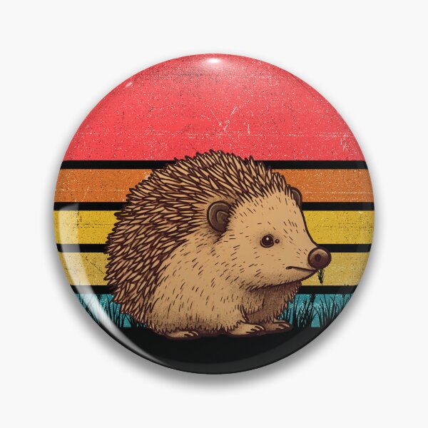 Item preview, Hedgehog Vintage Retro Sunset designed and sold by rafaeltto.