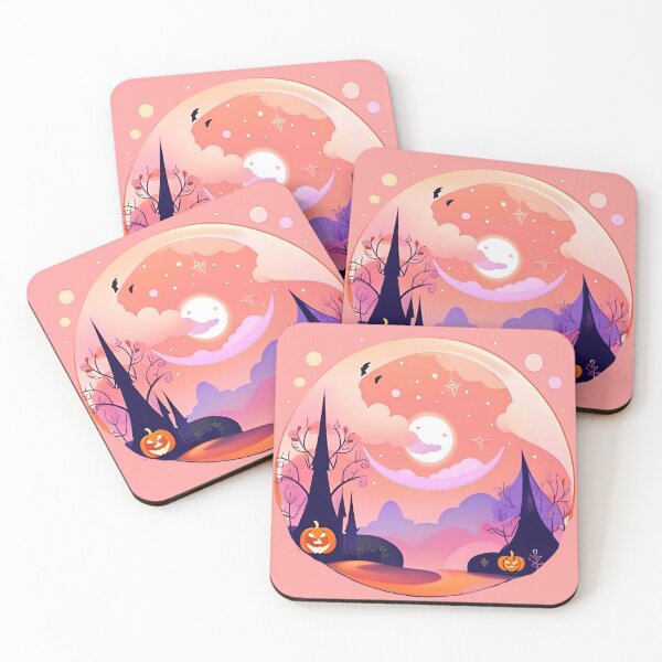 Item preview, Halloween print with soft tones. designed and sold by DRAGONFIASCO.