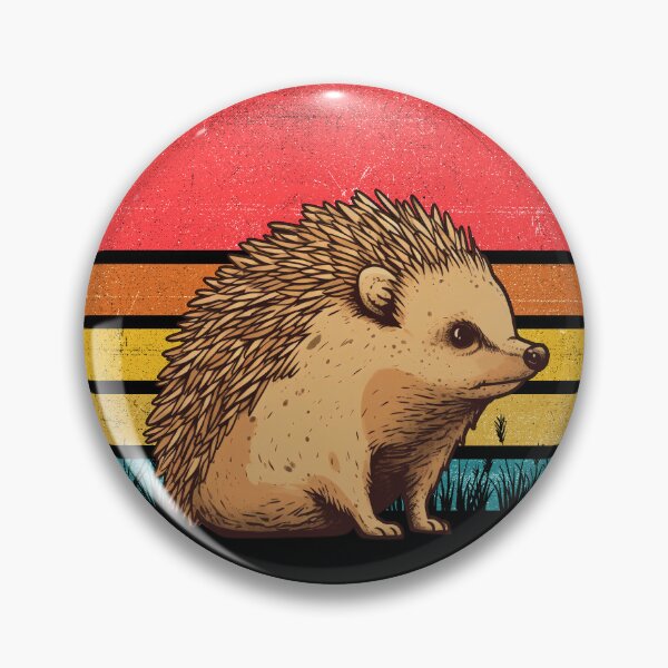 Item preview, Hedgehog Vintage Retro Sunset designed and sold by rafaeltto.