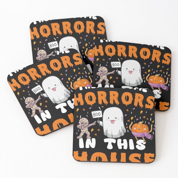 Item preview, There's Some Horrors In This House Ghost Pumpkin Halloween designed and sold by Art Wear.