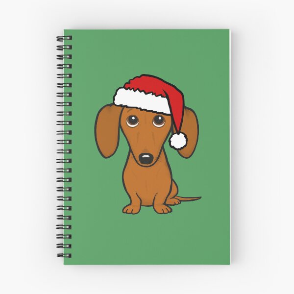 Item preview, Dachshund with Santa Hat Cute Christmas Wiener Dog designed and sold by Jenn Inashvili.
