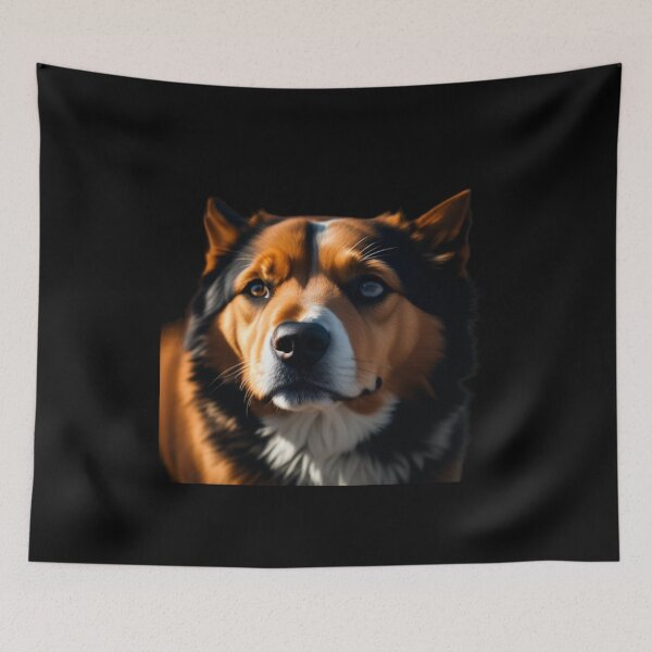 Item preview, See this tricolor dog that has 3 colors in its coat, yellow, black and white. designed and sold by Animalissima.