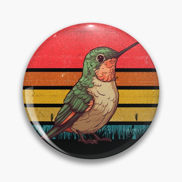 Artikelvorschau, Hummingbird Vintage Retro Sunset entworfen und verkauft von rafaeltto.