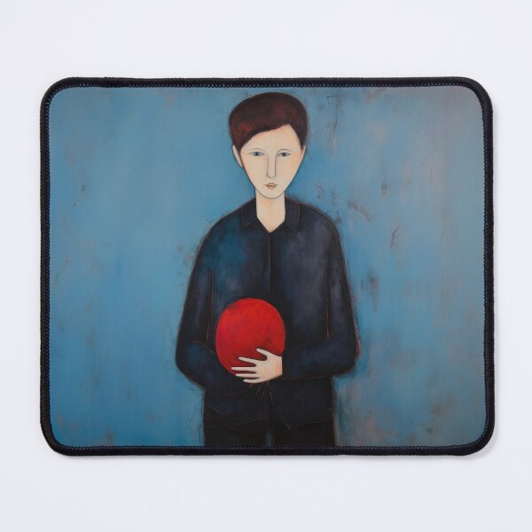 Item preview, Boy Holding a Red Ball designed and sold by YoPedro.