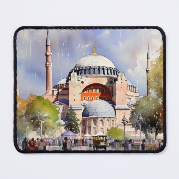 Item preview, A Watercolor Design of Hagia Sophia in Istanbul - Turkey designed and sold by Sketch-Shack.