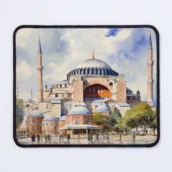 Item preview, A Watercolor Design of Hagia Sophia in Istanbul - Turkey designed and sold by Sketch-Shack.