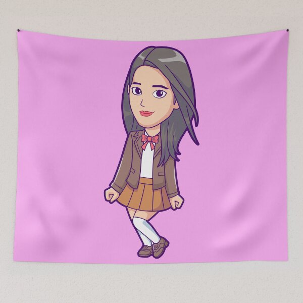 Item preview, Cute Dancing Student Girl: Cartoon Vector Icon designed and sold by hjian8219.