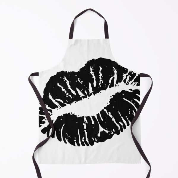 Item preview, Graphic design black lipstick lips art print designed and sold by dcrc.