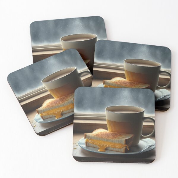 Item preview, Rainy Day Grilled Cheese with Orange Mug designed and sold by Shannon Hilson.