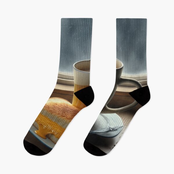 Item preview, Rainy Day Grilled Cheese with Orange Mug designed and sold by Shannon Hilson.