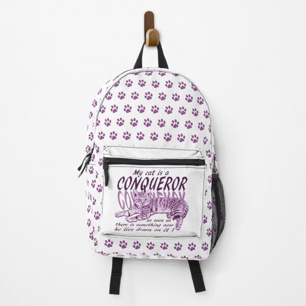 Item preview, Conquering cat - purple colorized version, text in english designed and sold by SylvieG18.