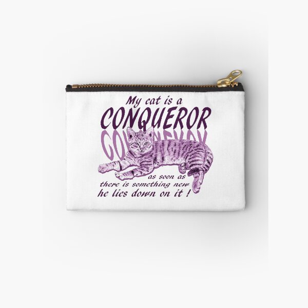 Item preview, Conquering cat - purple colorized version, text in english designed and sold by SylvieG18.