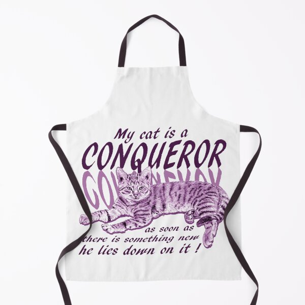 Item preview, Conquering cat - purple colorized version, text in english designed and sold by SylvieG18.