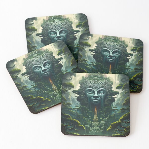 Item preview, "Mayan and Aztec Temples in the Jungle" designed and sold by Art-Vortex-fr.