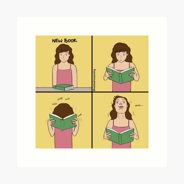 New book smell [comics] Art Print