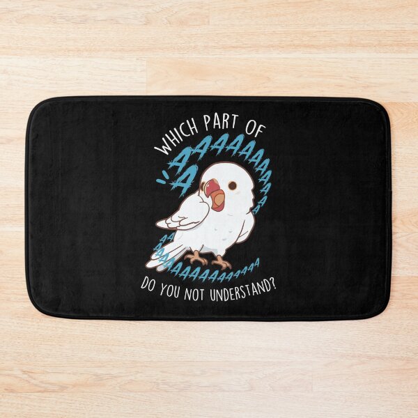 Item preview, White Indian Ringneck Parrot Aaaa designed and sold by Clara Hollins.