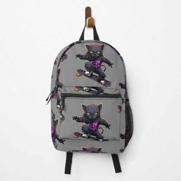 Item preview, Panther Skater (Big Black Cat on Skateboard) designed and sold by Sir Meow Meow.