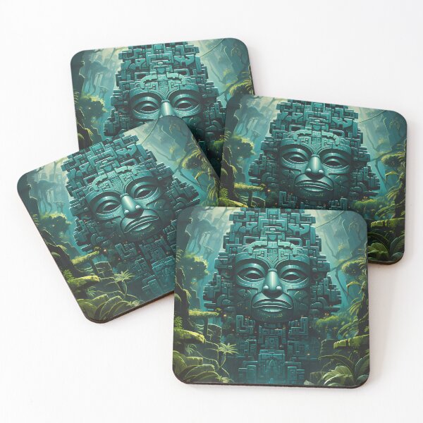Item preview, "Mayan and Aztec Temples in the Jungle" designed and sold by Art-Vortex-fr.