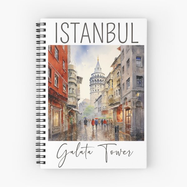 Item preview, A Watercolor Design of the Galata Tower in Istanbul - Turkey designed and sold by Sketch-Shack.