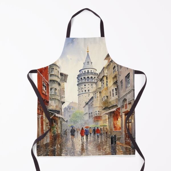 Item preview, A Watercolor Design of the Galata Tower in Istanbul - Turkey designed and sold by Sketch-Shack.